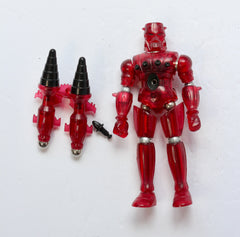 Clear red Baron Karza and Andromeda! - Micronauts Microman - RARE 2002 VARIANT!
