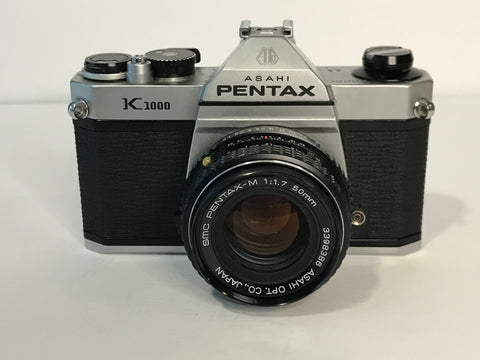 Pentax K1000 35mm film camera with Pentax-M 50mm f1.7 lens - film tested!