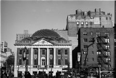 35mm B&W photo of buildings at Union Square in NYC taken with this camera and a Minolta MC 58mm f1.4 lens.