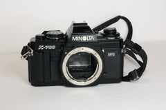 Minolta X-700 camera seen from the front