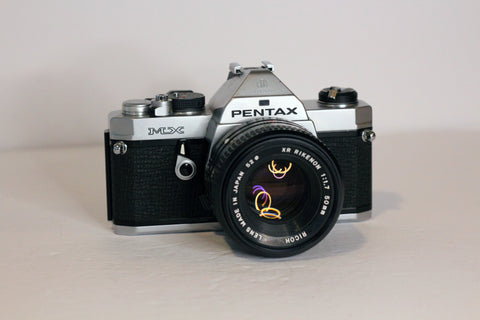 Pentax MX 35mm camera with Ricoh XR Rikenon 50mm f1.7 lens - film tested!
